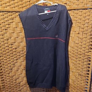 Tommy Hilfiger Men's, Preppy, Navy V-Neck Sweater Vest Sz 2XL